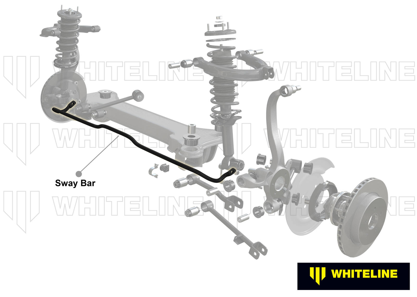 Rear Anti Roll Bar - 26mm 3 Point Adjustable to Suit Mitsubishi Galant HG, HH VR4 Awd