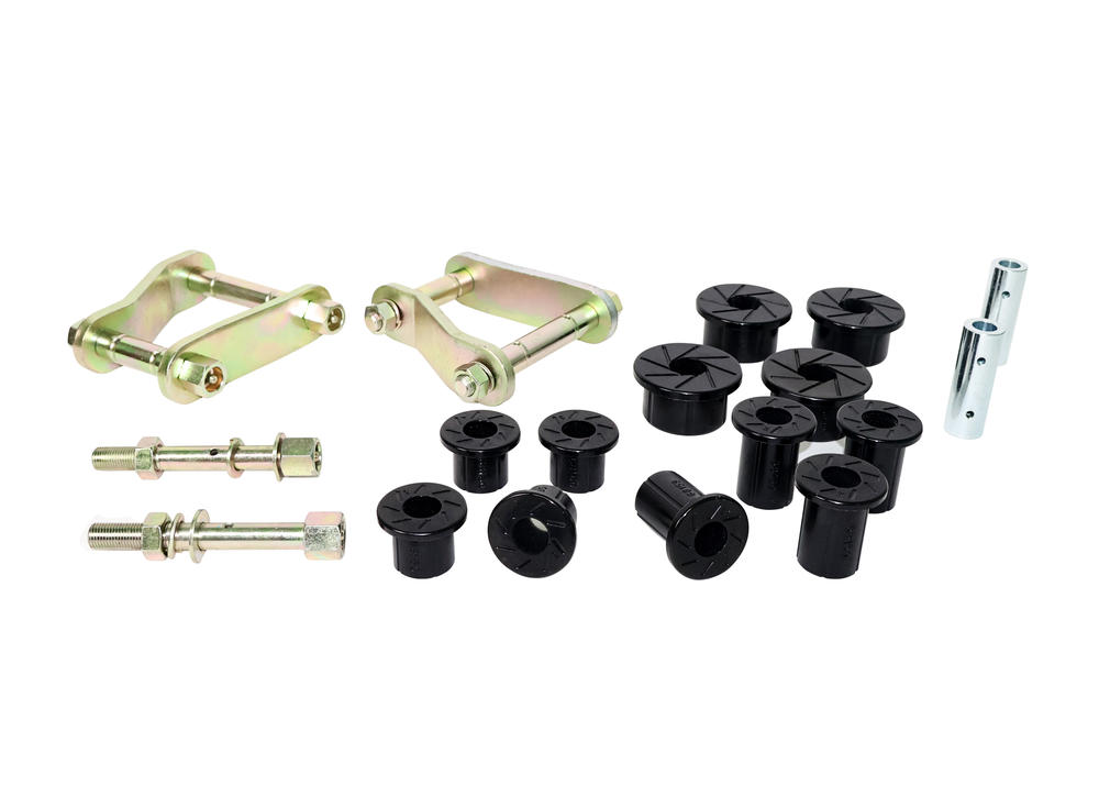 Rear Leaf Spring - Bushing and Greaseable Shackle/Pin Kit to Suit Ford Ranger PX, PY and Mazda BT-50 UP, UR 4wd