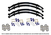 Formula 4x4 Leaf Spring Kit - approx. 50mm Lift at 35-40kg load Front & 80-160kg load Rear to suit Suzuki Sierra, SJ41_ 1981-1998