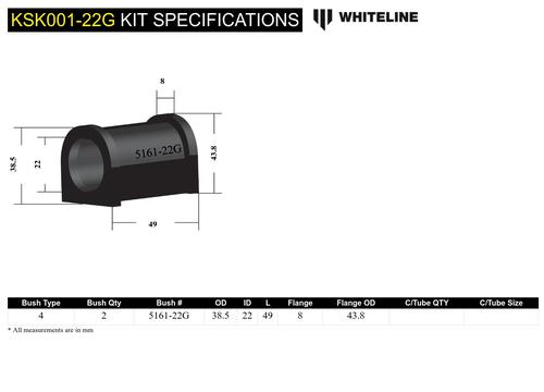 Whiteline KSK001-22G Suspension 