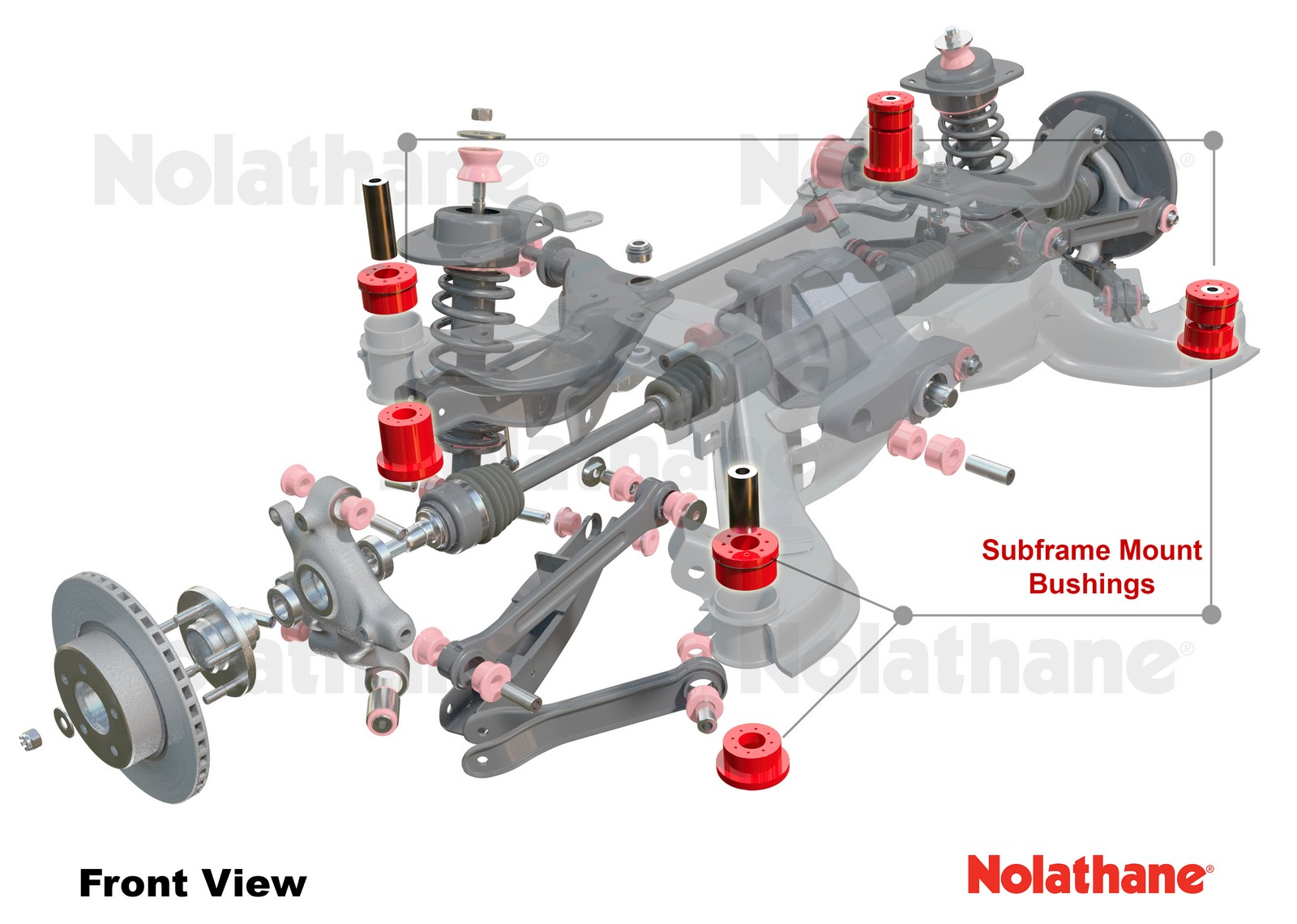 Rear Subframe - Bushing Kit to Suit Holden Commodore VE, VF and HSV