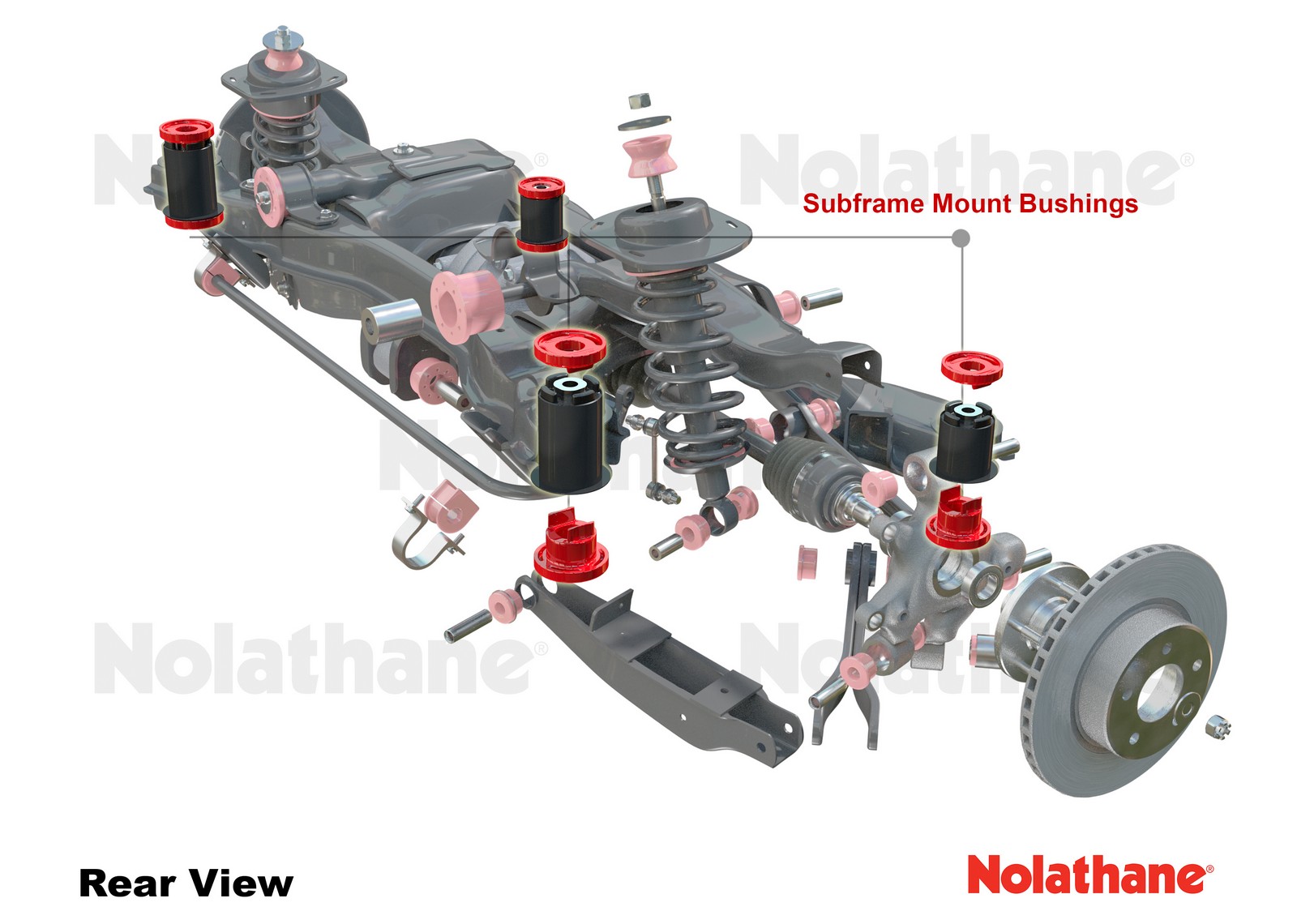 Rear Subframe - Bushing Kit to Suit Holden Commodore VE, VF and HSV