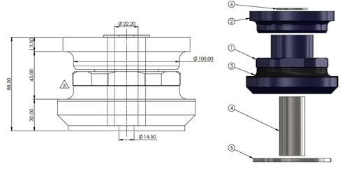 Go to Rear Subframe to Chassis Mount Bush Kit to suit Jeep Grand Cherokee Trackhawk 2018-on