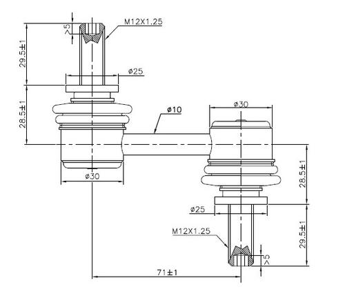 Go to Front Sway Bar Link to suit Subaru