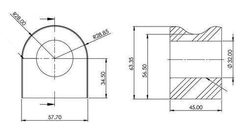 Go to Sway Bar Mount Bush Kit to suit Ford Everest UB & Ranger PY 2022-on