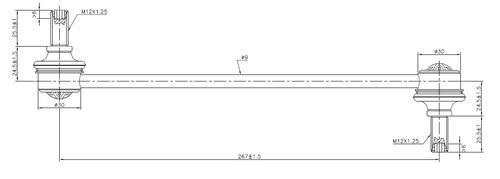 Go to Front Sway Bar Link to suit Hyundai iX35 & Kia Sportage