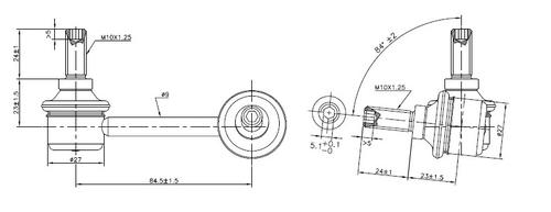 Go to Rear Left Sway Bar Link to suit Honda CR-V RE & RM
