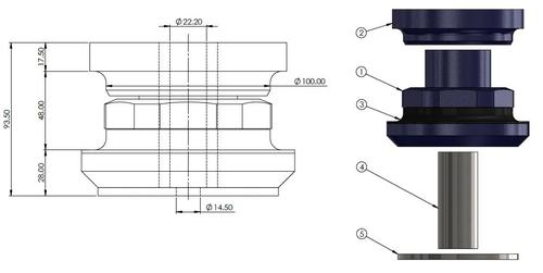 Go to Rear Subframe to Chassis Mount Bush Kit to suit Jeep Grand Cherokee WK 2011-on (does not suit Trackhawk)