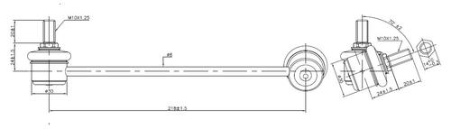 Go to Front Left Sway Bar Link to suit Kia Rio BC, DC