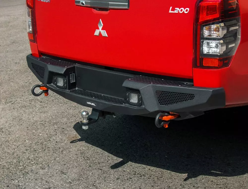 Rival Aluminium Rear Bumper to suit Mitsubishi Triton MR 2019-on (not compatible with sonar sensors)