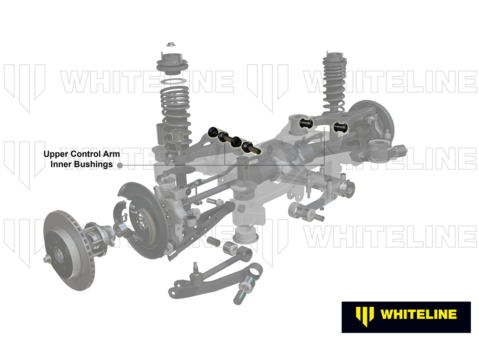 Rear Control Arm Bushing Upper - Inner Double Offset Camber  to Suit Subaru BRZ, Forester, Impreza, Levorg, Legacy and Toyota 86