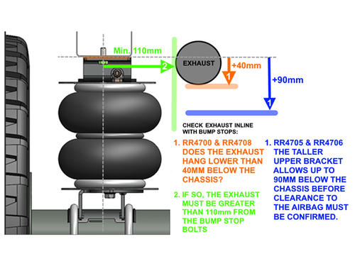 Go to Air Suspension Helper Kit for Leaf Springs to suit Toyota LandCruiser 73, 75, 76, 78 & 79 Series - raised
