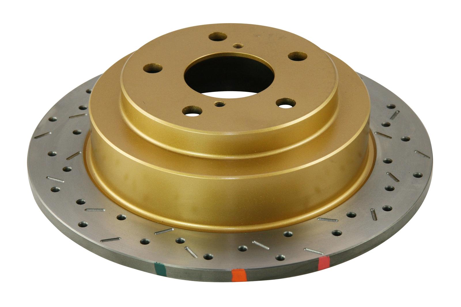 4000 XS Cross-Drilled, Slotted SLD Brake Disc to suit Subaru Forester, Impreza WRX, Liberty 1994-1999 R