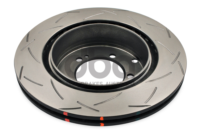 4000 Cross-Drilled, Dimpled Wave Disc KP Brake Disc to suit Mitsubishi EVO V-IX 1996-2008 R