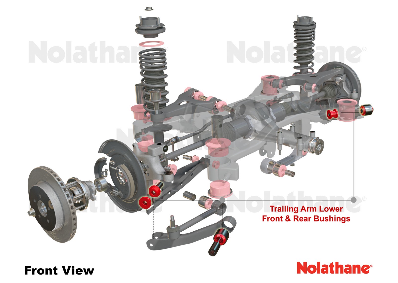 Trailing Arm Lower - Bushing Kit to Suit Toyota Supra