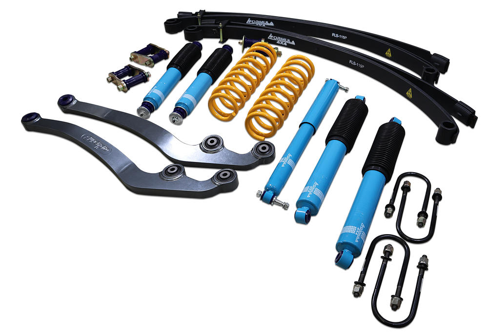2 Inch 50mm Formula 4x4 Premium Big Bore Lift Kit to suit Toyota LandCruiser 78 & 79 Series from 07/2016-on (only suits models with curved Radius Arms)
