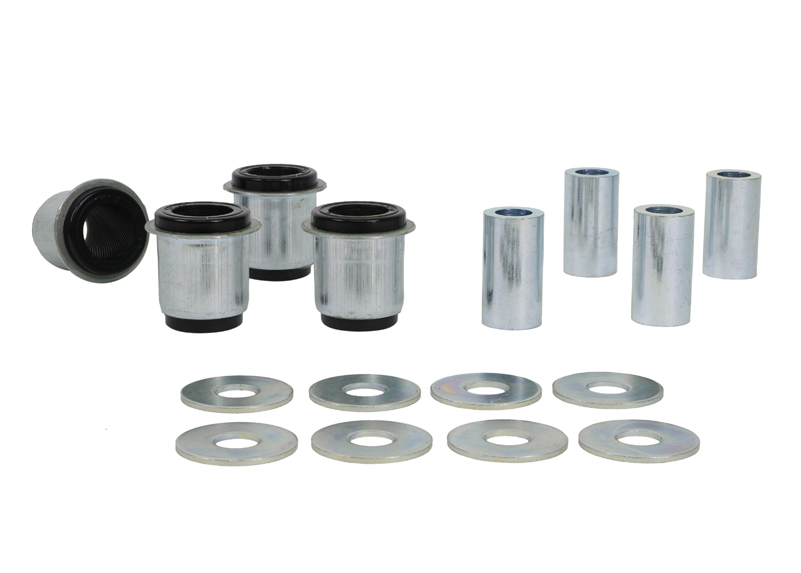 Whiteline W53377A Front Lower Control Arm Bushing Kit Compatible with 1998-2004 Tacoma Base/Pre runner | Improved Handling | High Durability | Elastomer Bushings