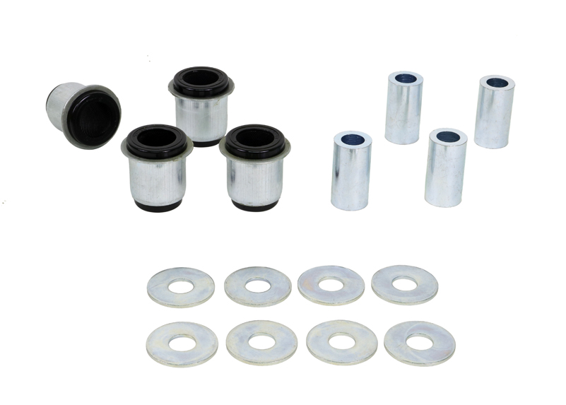 Whiteline W53377A Front Lower Control Arm Bushing Kit Compatible with 1998-2004 Tacoma Base/Pre runner | Improved Handling | High Durability | Elastomer Bushings