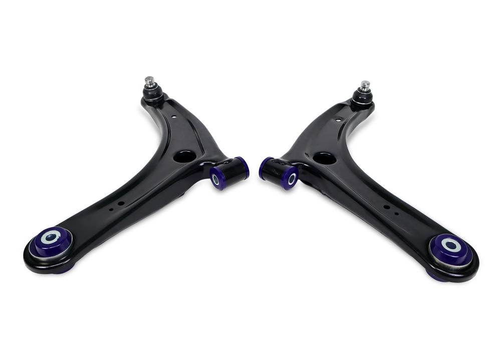 Front Lower Performance Control Arm Assembly Kit with extra caster including Ball Joints to suit Mitsubishi Lancer 07-17