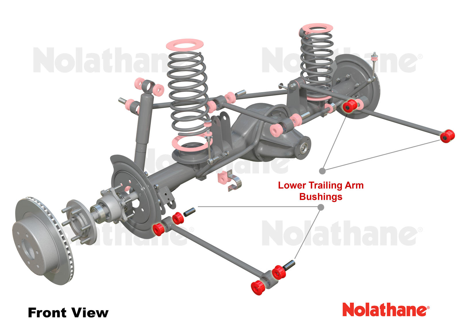 Rear Trailing Arm - Bushing Kit to Suit Toyota Corolla KE70, AE86, AE90