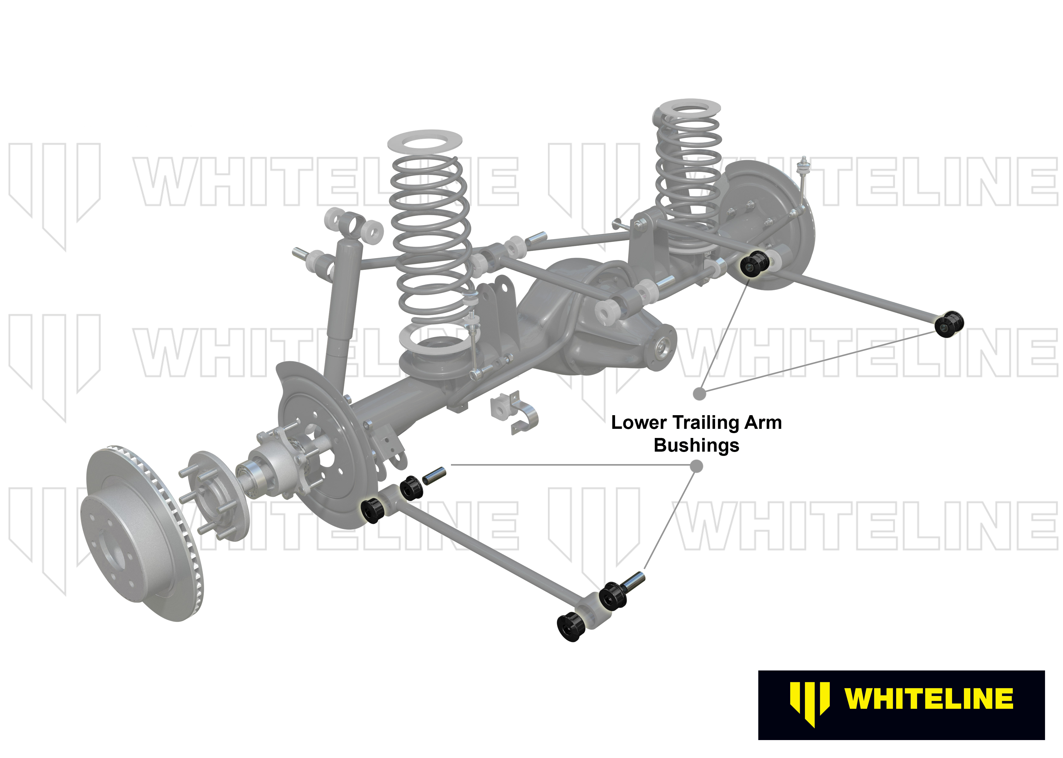 Trailing Arm Lower - Bushing Kit to Suit Jeep Grand Cherokee ZG and Wrangler TJ