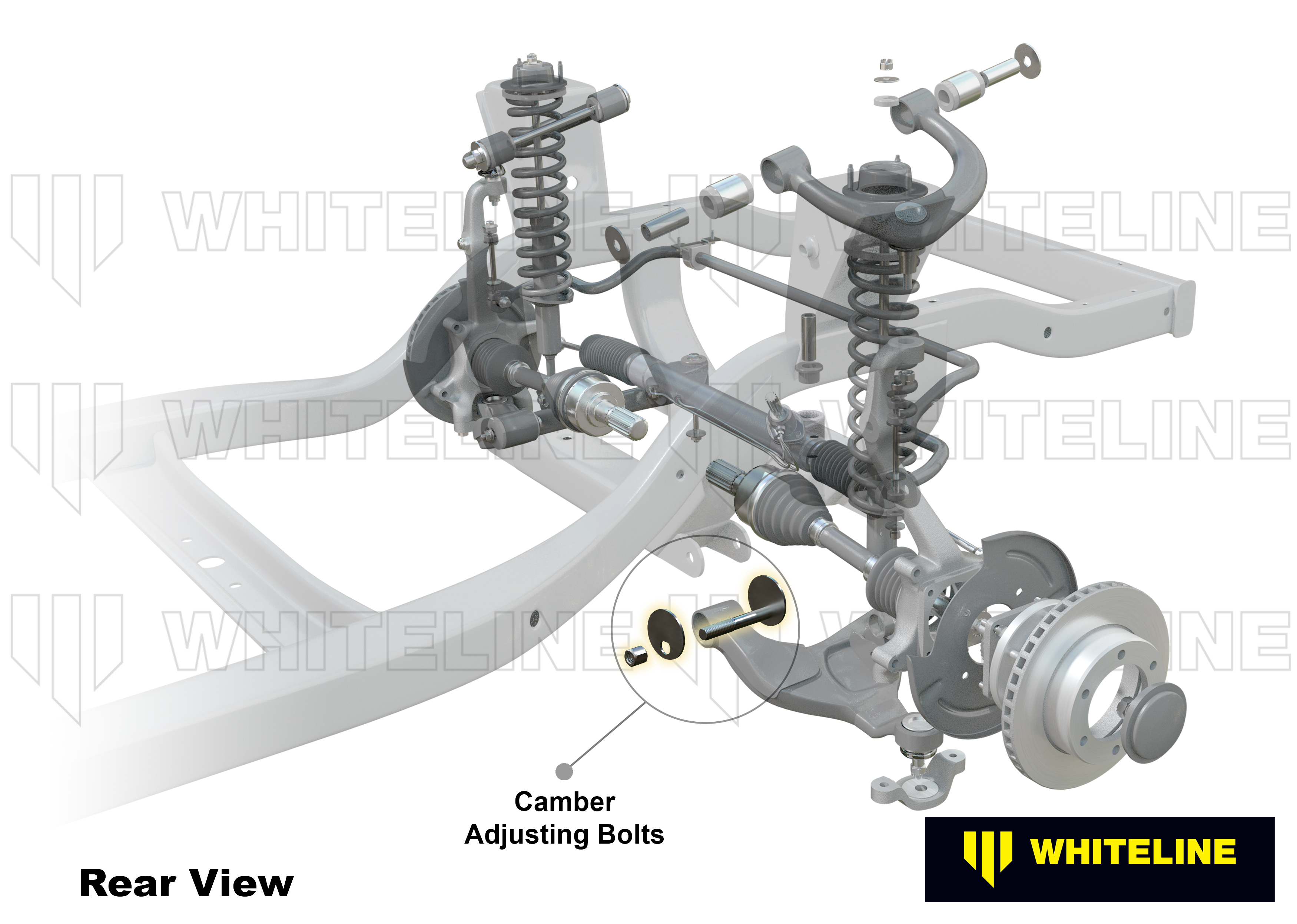 Front Lower Control Arm - Inner Camber Bolt Kit to Suit Toyota Prado 120 Series and 4Runner