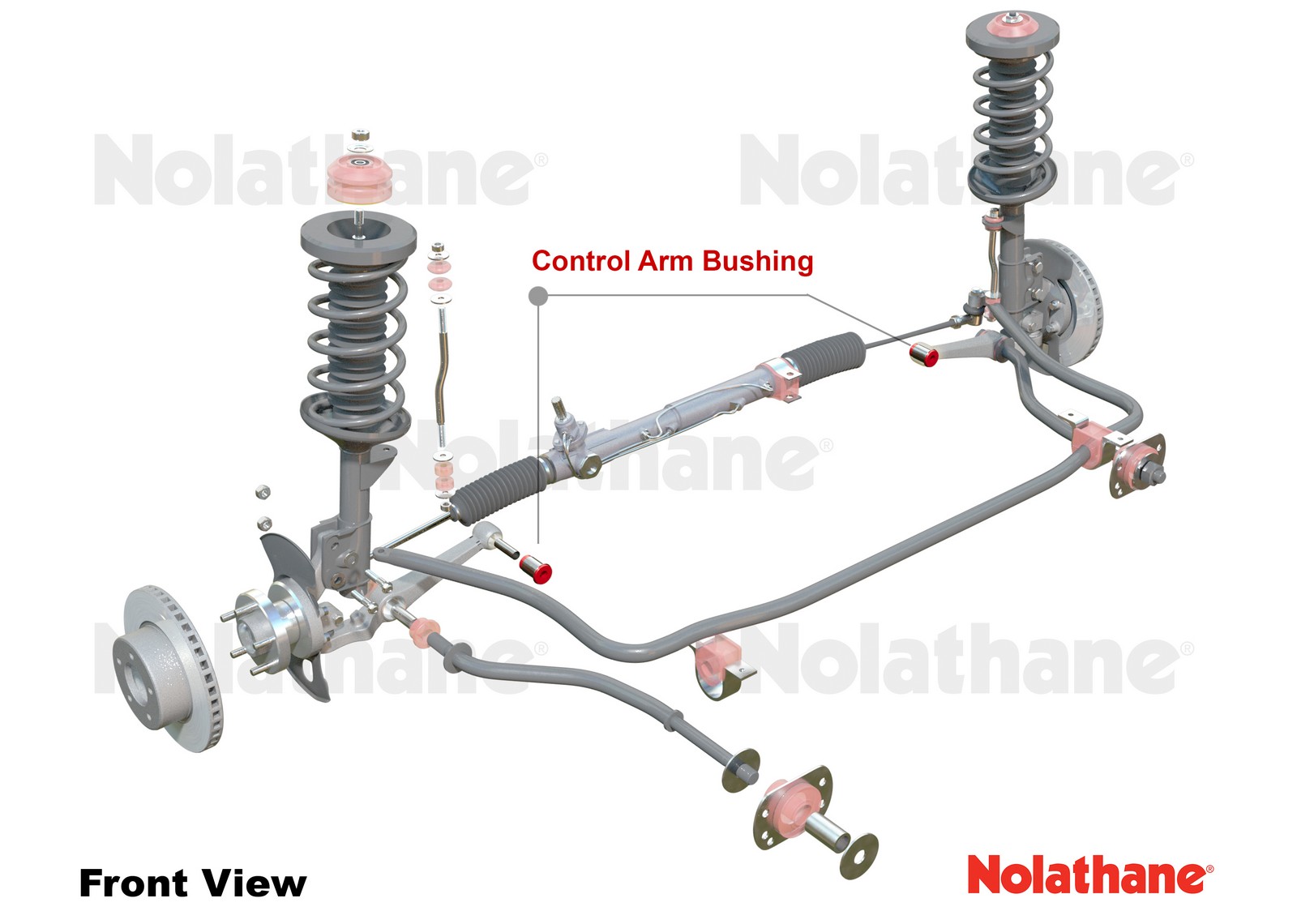 Control Arm Lower - Inner Bushing Kit to Suit Subaru Brumby and  Leone