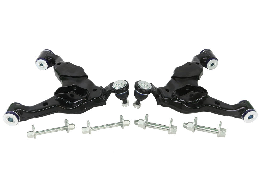 Front Lower Control Arm, Ball Joint and HD Camber Pin Set