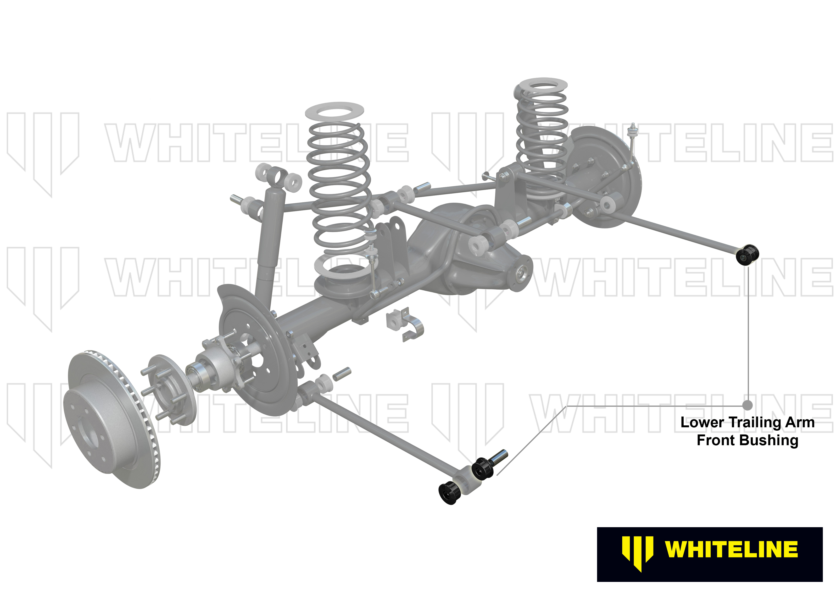 Rear Trailing Arm - Front Bushing Kit to Suit Ford Cortina TC-TF and Falcon/Fairlane XD