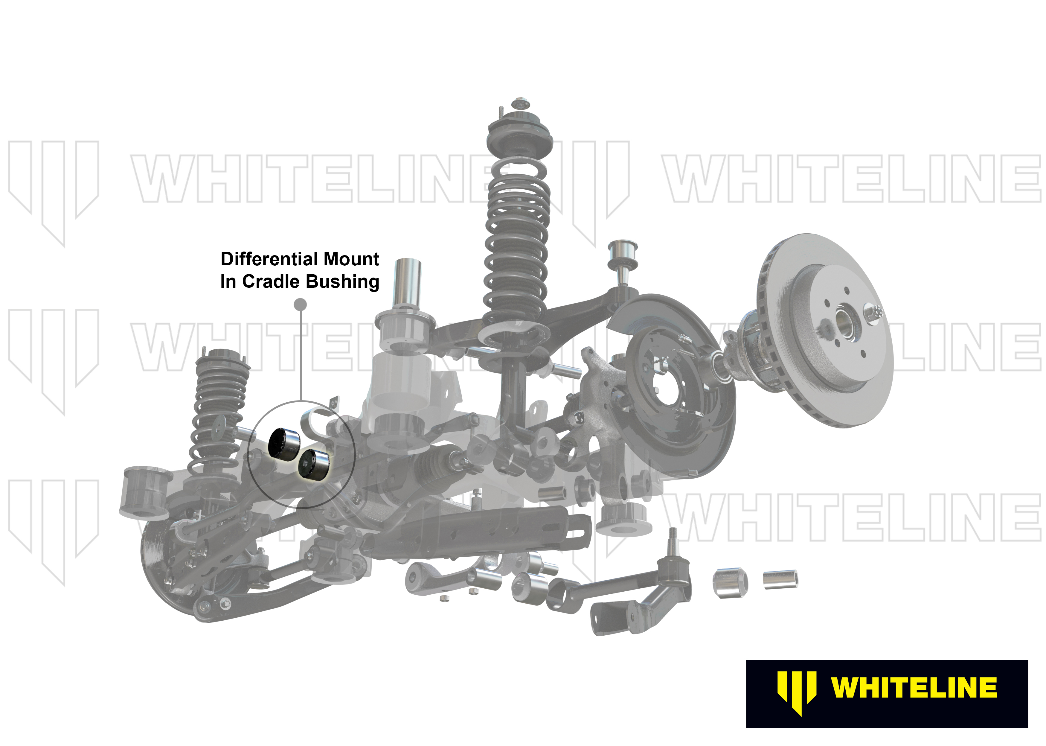 Rear Differential Bushings - Mount in Cradle - Subaru