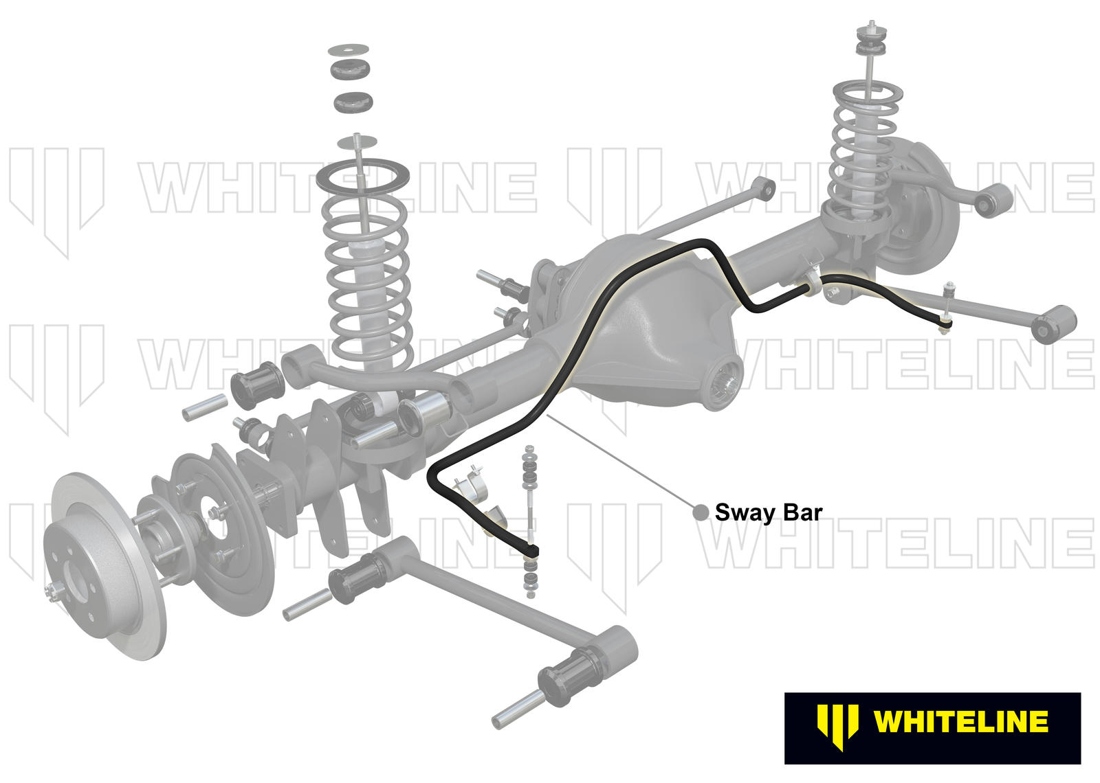 Rear Anti Roll Bar - 24mm Non Adjustable to Suit Ford Falcon/Fairlane XE-EL