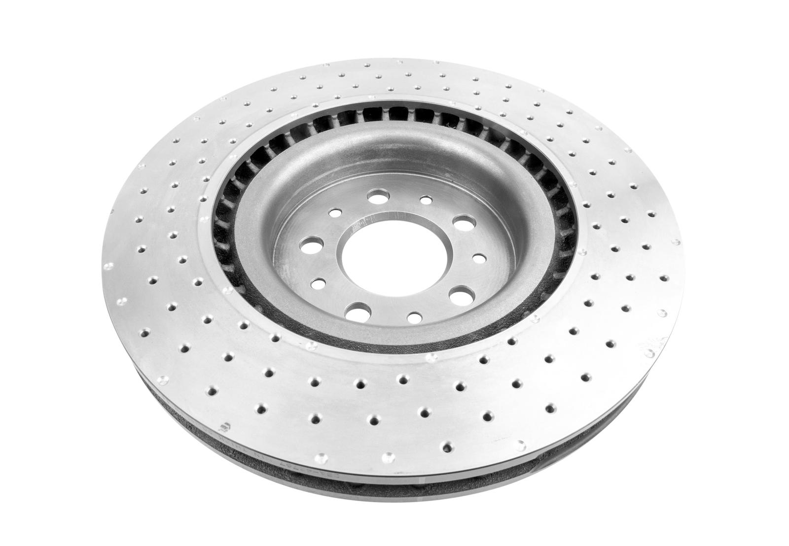 4000 Cross-Drilled, Dimpled KP Brake Disc to suit Aston Martin DB9 2005-2016 F