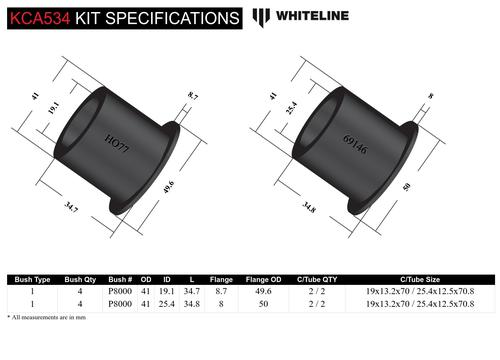 Go to Rear Camber/Toe Kit 1deg to Suit Holden Commodore VN-VX Standard Height