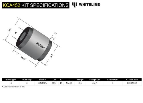 Go to Front Upper Control Arm - Bushing Kit Double Offset Camber Kit to Suit Mazda MX-5 NA, NB