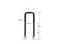 Go to Universal U Bolts - ID=50mm, L=175mm, Thread=M12 - square top