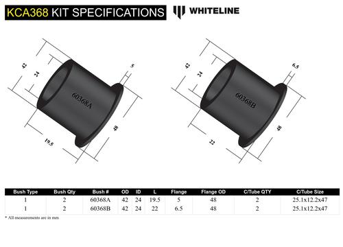 Go to Rear Control Arm Upper - Bushing Double Offset Camber Kit to Suit Honda Civic 7th Gen and Integra DC5