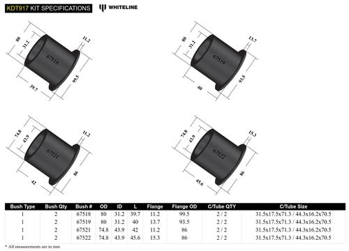 Go to Rear Subframe - Bushing Kit to Suit BMW 1, 2, 3, 4 Series and X1