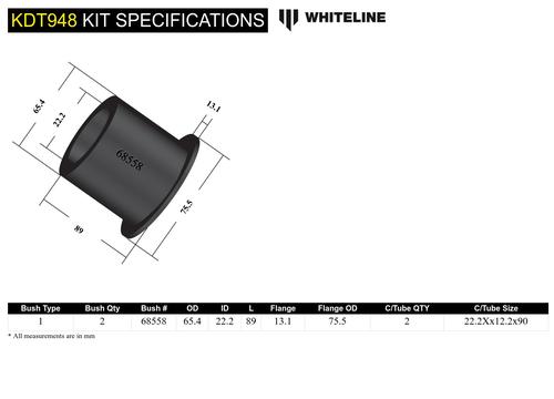 Go to Rear Beam Axle - Bushing Kit to Suit Nissan Micra, Tiida and Renault Clio