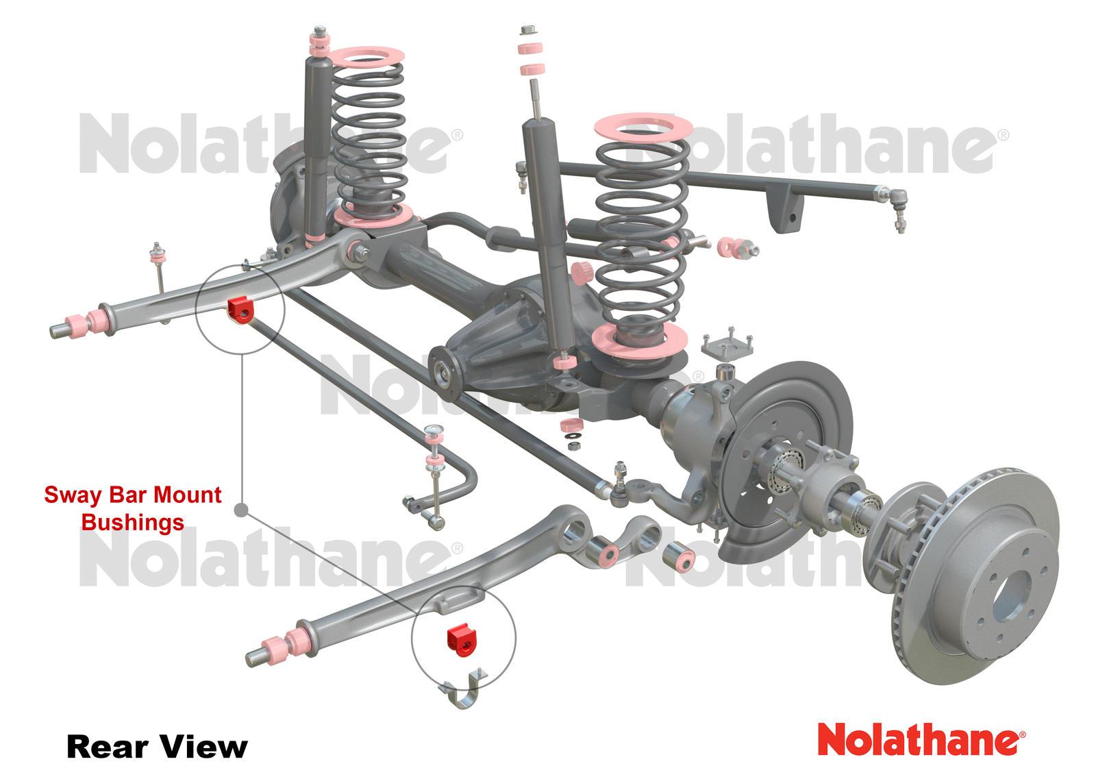 Front Anti Roll Bar Mount - Bushing Kit 18mm to Suit Nissan Patrol GU and Pathfinder R50