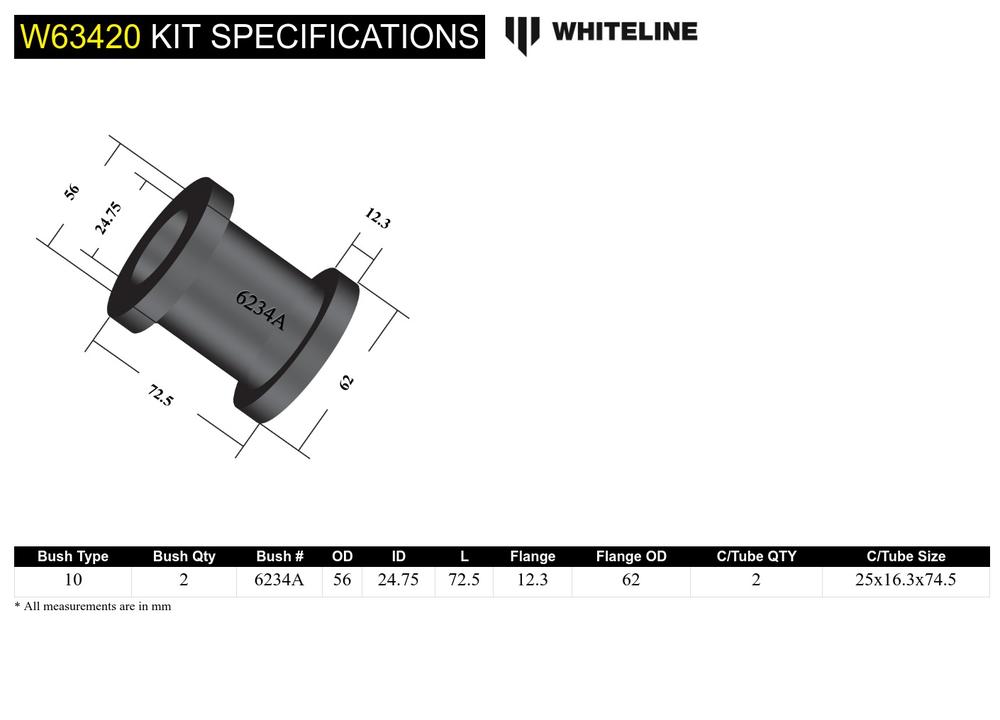 Trailing Arm Bushings to Improve Stability & Reduce Tire Wear