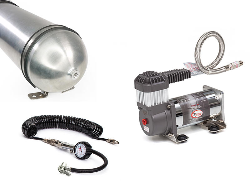12v Air Supply System with AC8110 Heavy Duty Compressor, 3 Gallon Air Tank, Tyre Inflation Coil & Wand