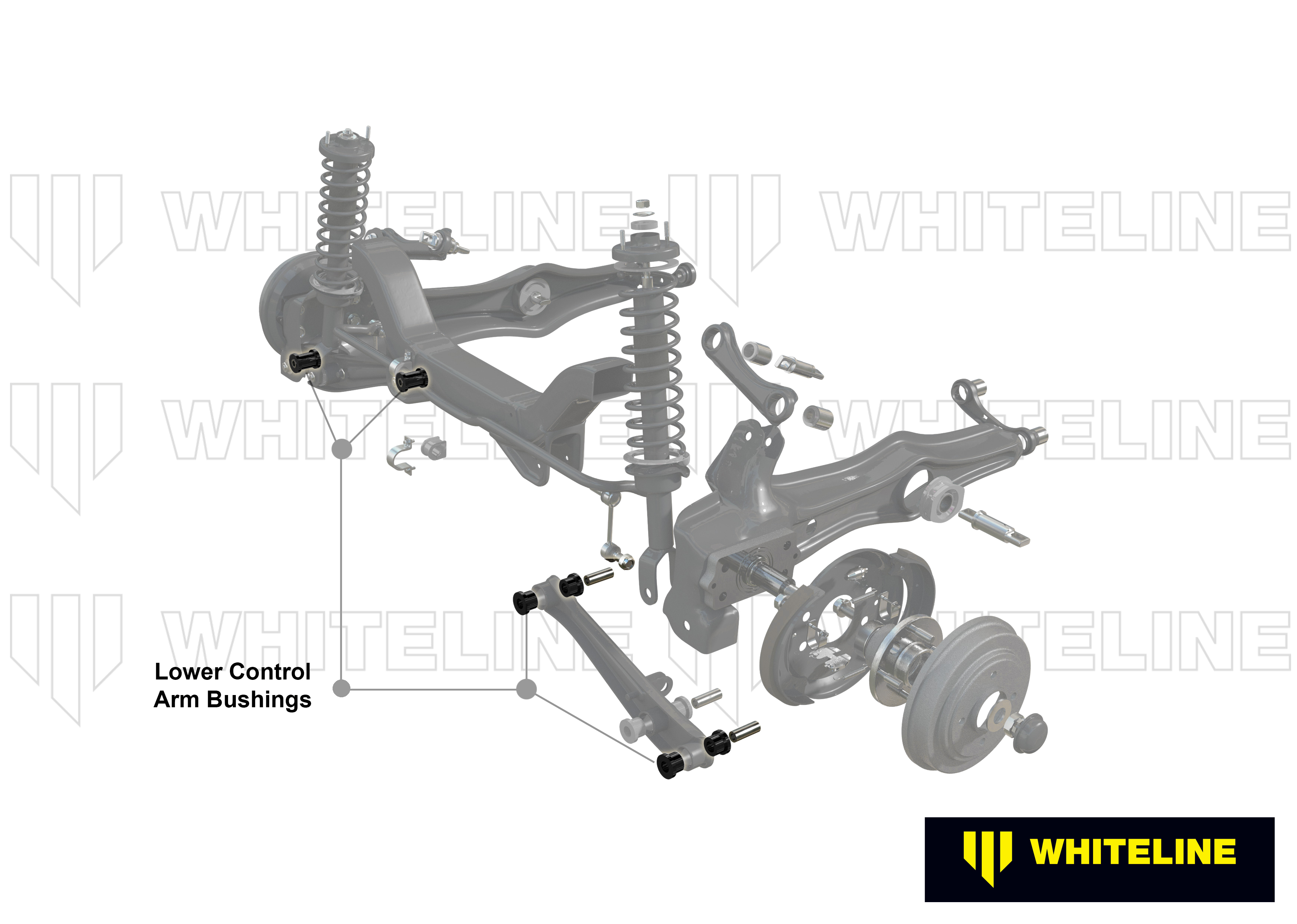 Control Arm Bushing - Lower Rear Inner and Outer
