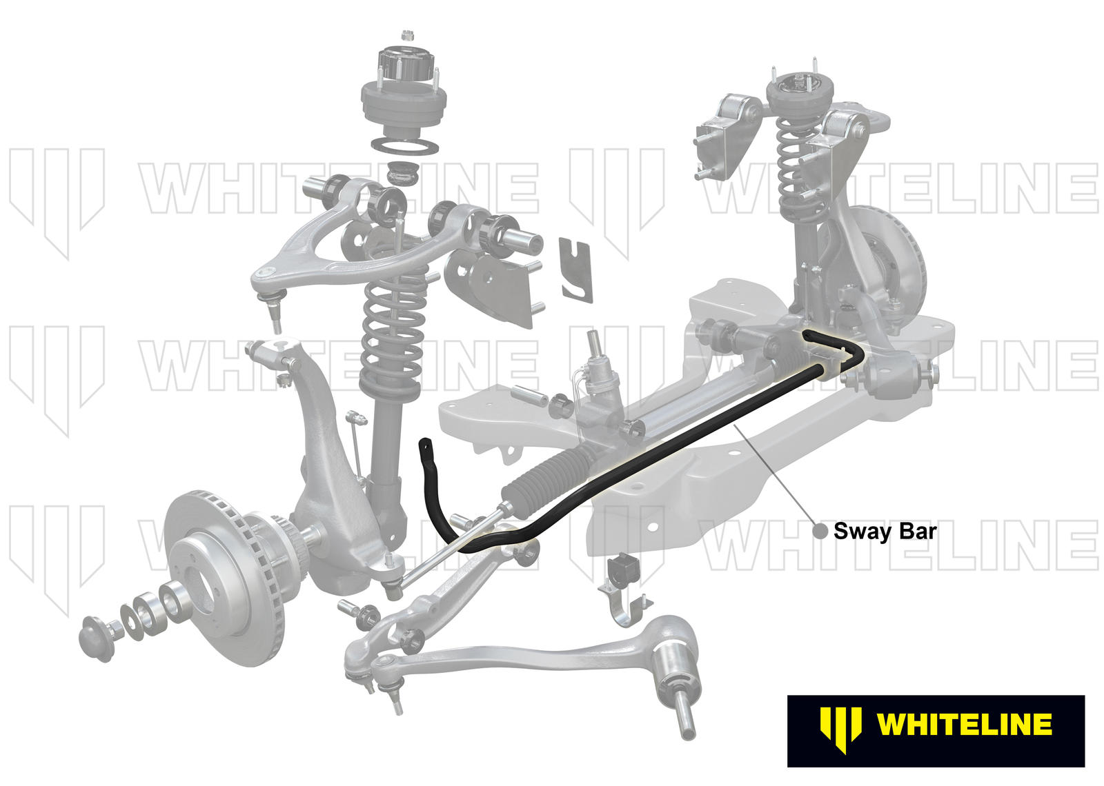 Front Anti Roll Bar - 30mm 3 Point Adjustable to Suit Tesla Model 3 & Model Y
