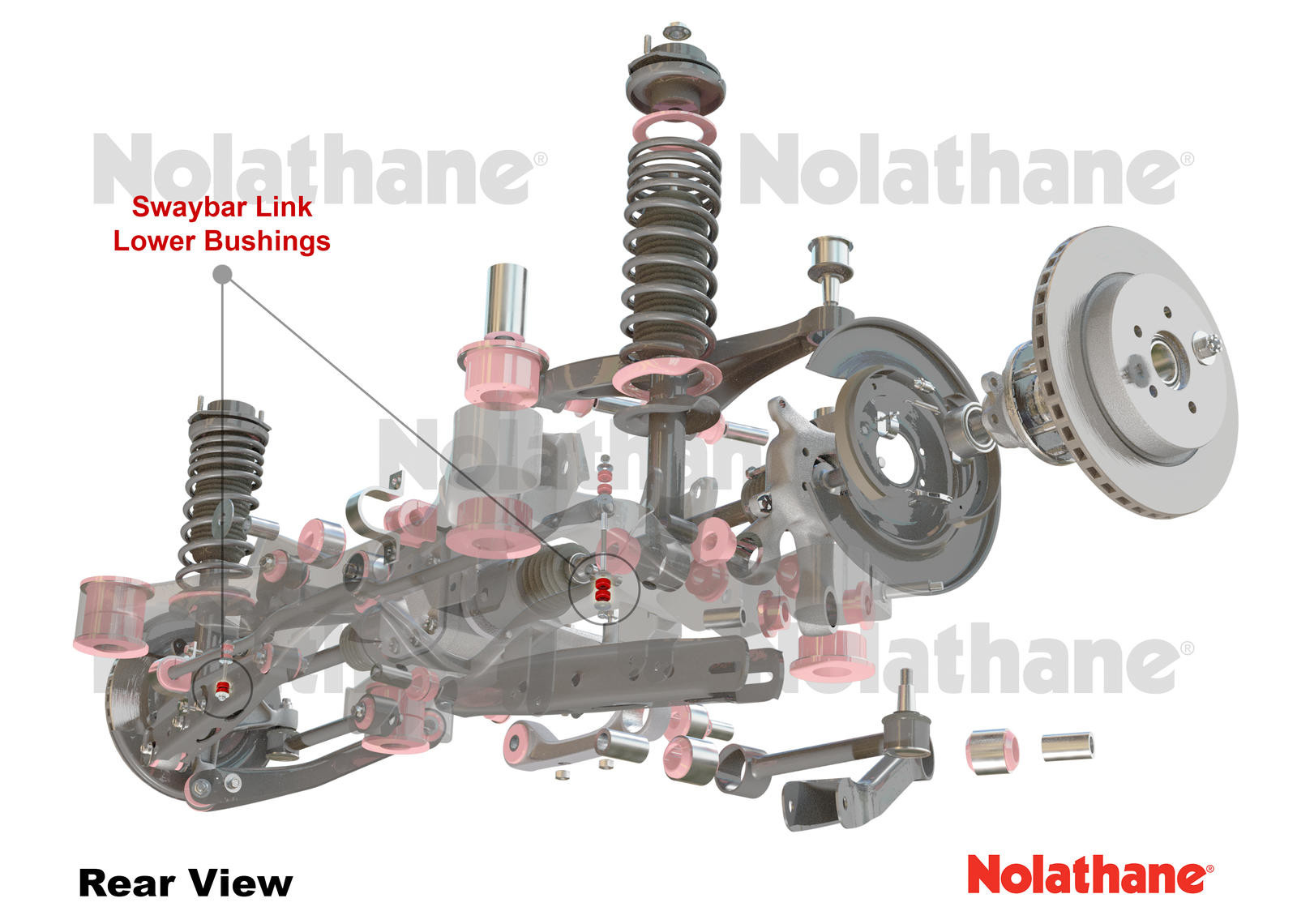 Rear Sway Bar Link - Lower Bushing Kit to Suit Toyota Rav 4 ACA31