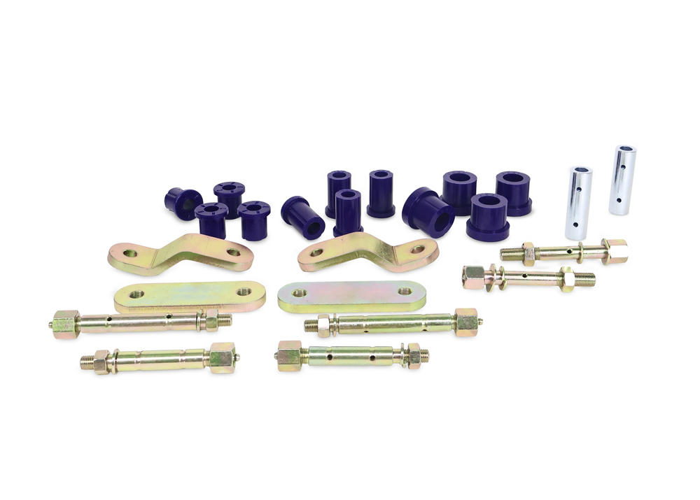 Rear Leaf Spring - Bushing and Greaseable Shackle/Pin Kit to Suit Mitsubishi MV and Nissan Navara D27