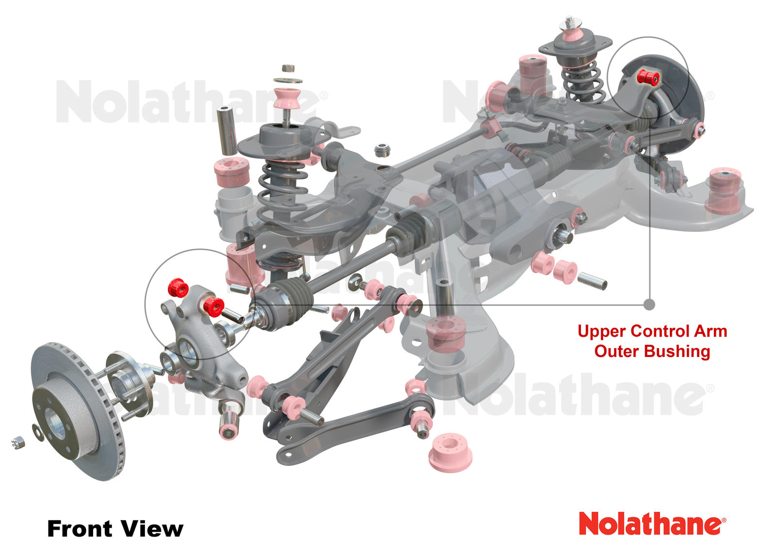 Rear Control Arm Upper - Outer Bearing Kit to Suit Holden Commodore VE, VF and HSV