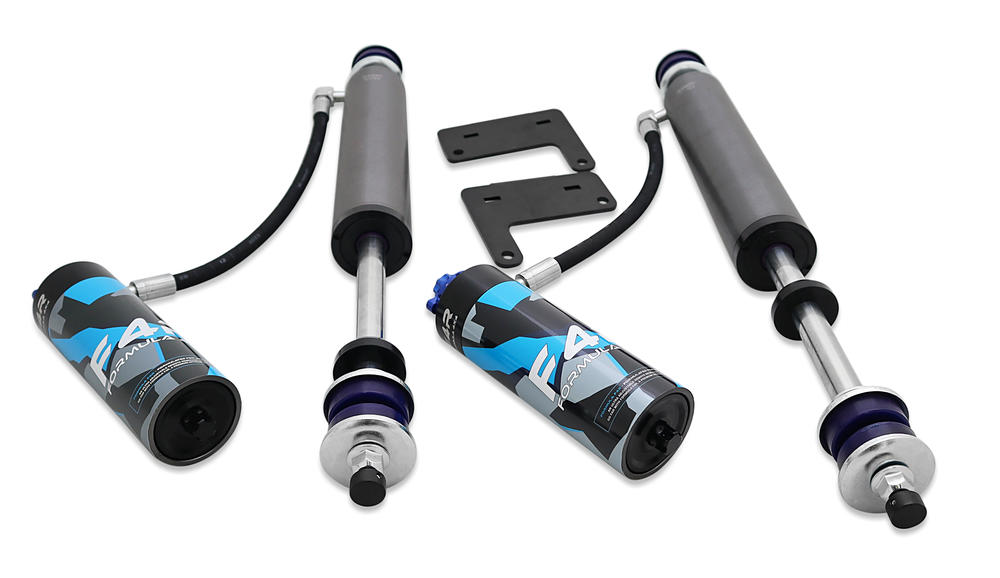 2 Inch 50mm Adjustable F4R Formula 4x4 Front Shock Absorber Kit to suit Toyota LandCruiser 76, 78, 79 Series 2007-on