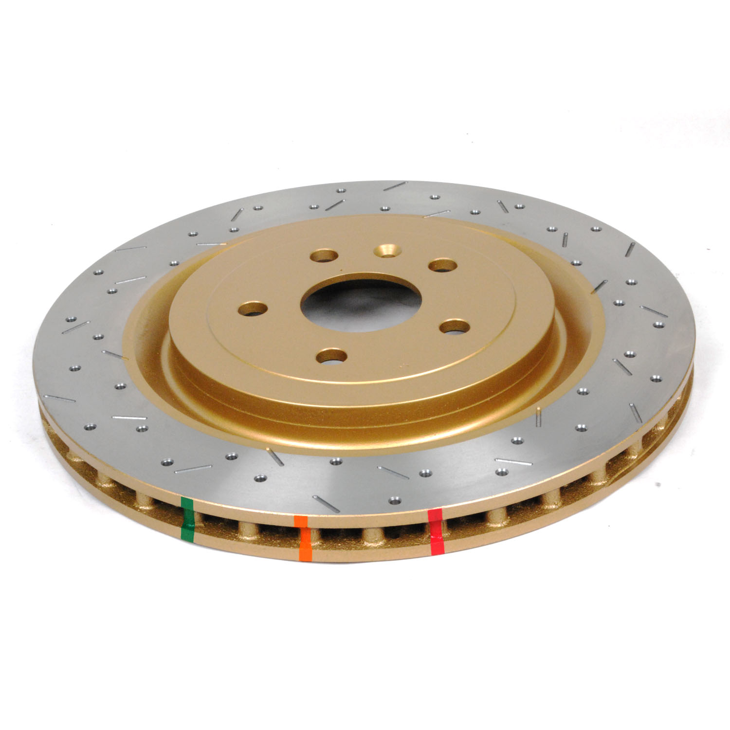 4000 Cross-Drilled, Dimpled Black KP Brake Disc to suit Chevrolet Camaro V8 2010-on R