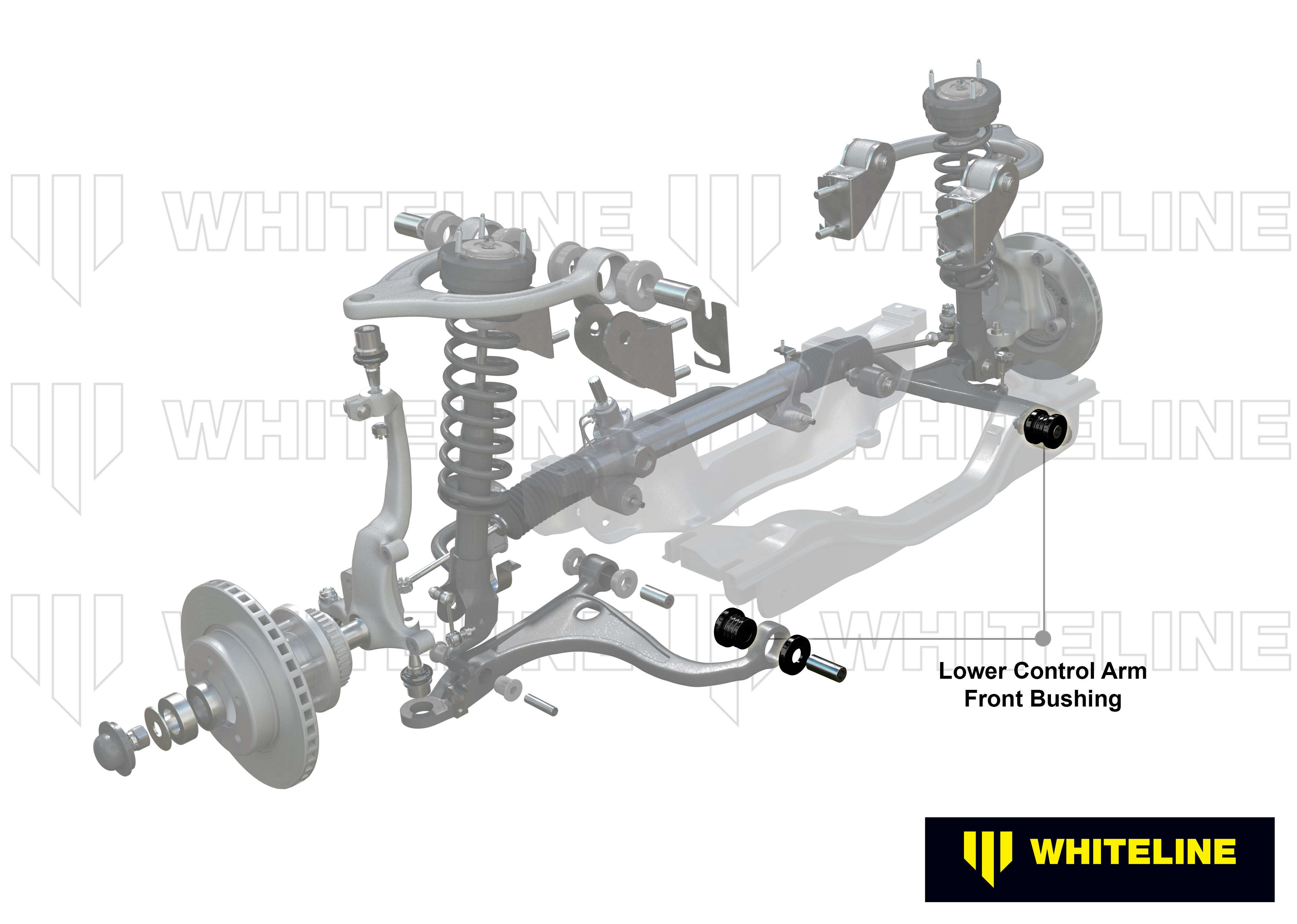 Front Lower Control Arm - Inner Front Bushing Double Offset Caster Kit to Suit Honda Accord Euro CP, CW