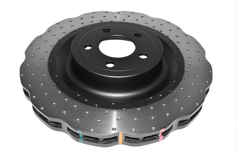 4000 Cross-Drilled, Dimpled KP Brake Disc to suit Ford Mustang GT 2015-on F